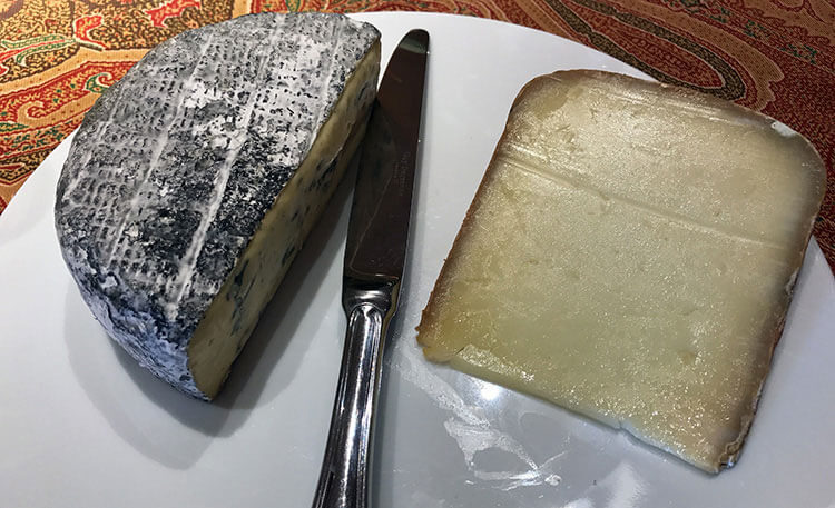 Cheese piaring at Chateau Kirwan