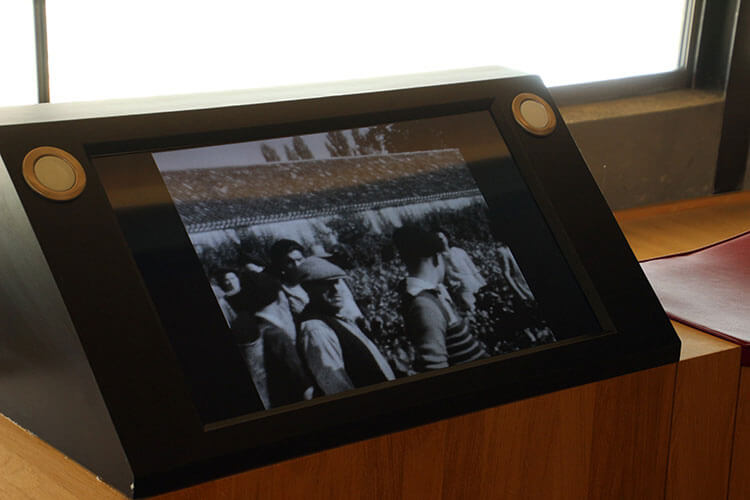 A vintage movie on the tour shows the family making wine at Château Kirwan