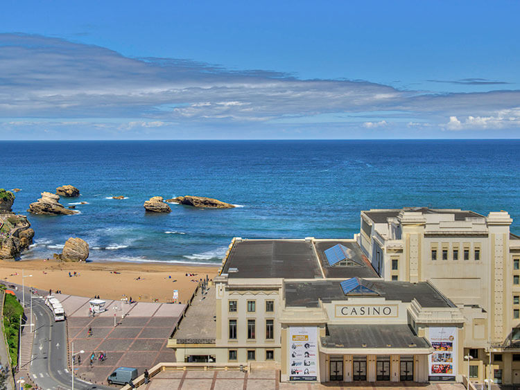 View of Casino and Grande Plage from Mercure Biarritz Centre Plaza