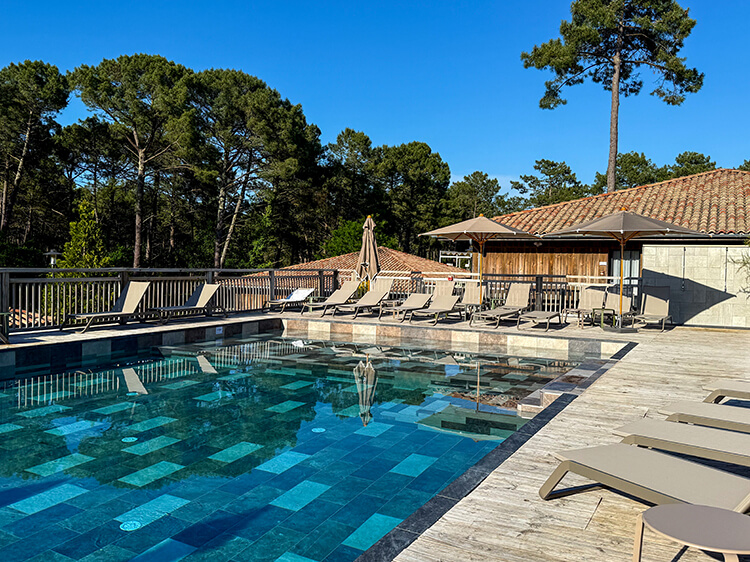 Pool at Domaine du Ferret, Claouey, Lège-Cap-Ferret, France 