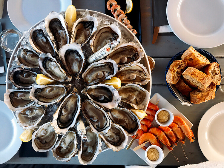 Oysters at La Conche à Huîtres, Lège-Cap-Ferret, France