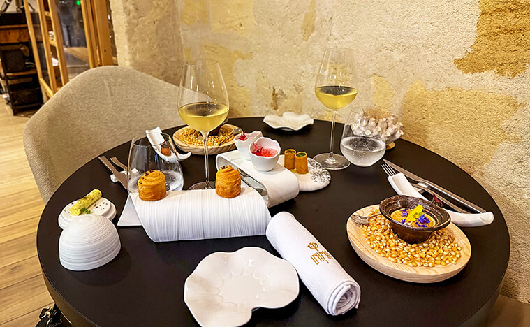 Jardin de la Mer (Garden of the Sea) amuse bouche at INIMA in Bordeaux